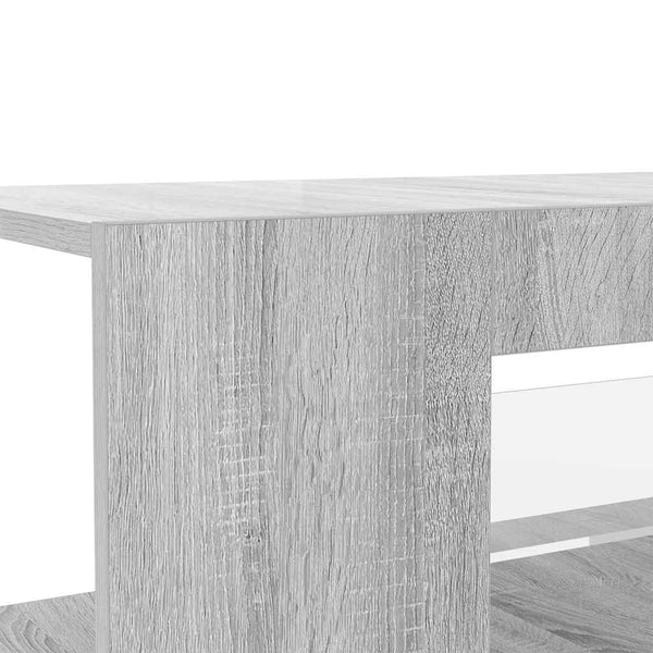 TV-Schrank Grau Sonoma mit LED 90 cm