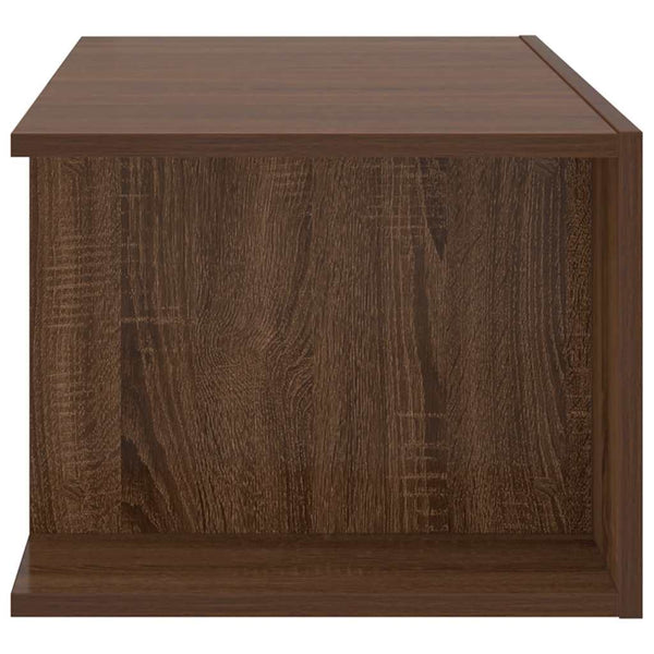 TV-Schrank mit LED Braun Eichen-Optik 90 cm