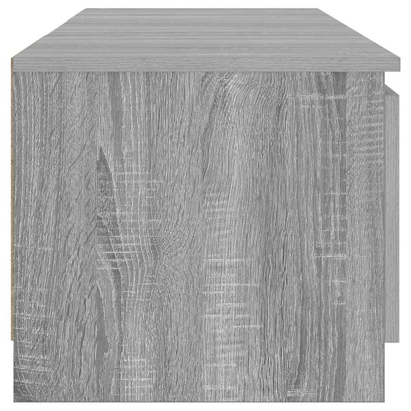 TV-Schrank Grau Sonoma mit LED 140 cm