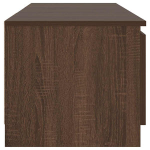 TV-Schrank mit LED Braun Eichen-Optik 140 cm