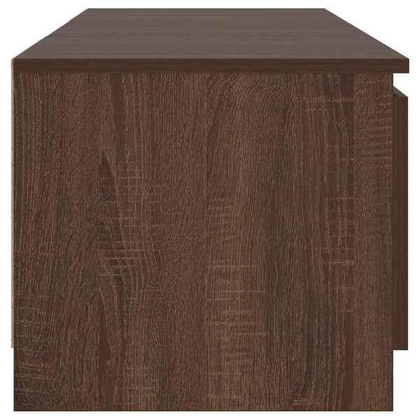 TV-Schrank mit LED Braun Eichen-Optik 140 cm