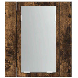 LED-Spiegelschrank Räuchereiche 40 cm