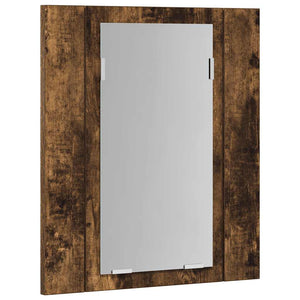 LED-Spiegelschrank Räuchereiche 40 cm