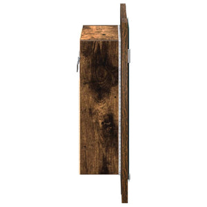 LED-Spiegelschrank Räuchereiche 40 cm