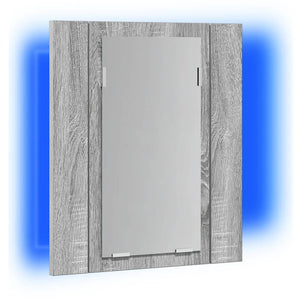 LED-Spiegelschrank Grau Sonoma 40x45 cm