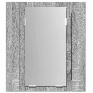LED-Spiegelschrank Grau Sonoma 40x45 cm