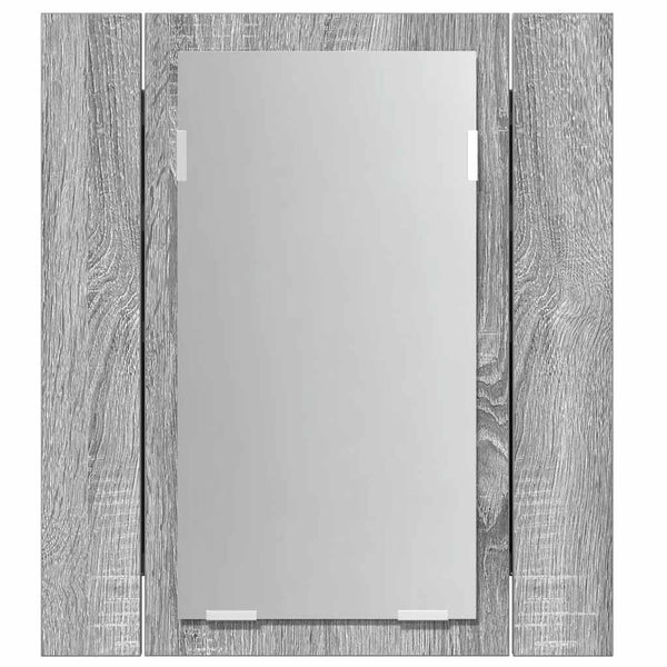 LED-Spiegelschrank Grau Sonoma 40x45 cm