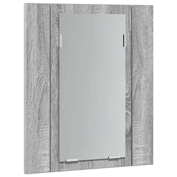 LED-Spiegelschrank Grau Sonoma 40x45 cm