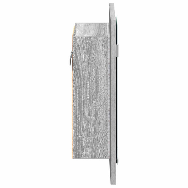 LED-Spiegelschrank Grau Sonoma 40x45 cm