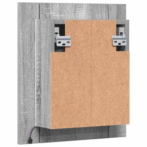 LED-Spiegelschrank Grau Sonoma 40x45 cm