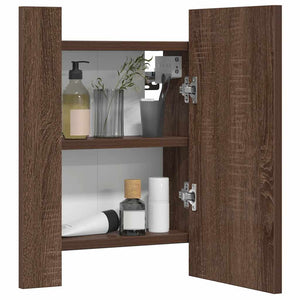 LED Spiegelschrank Eiche Braun 40x45 cm