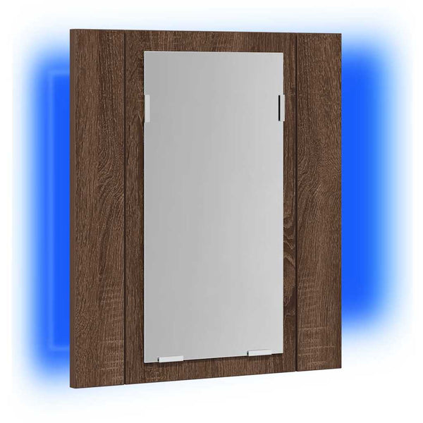 LED Spiegelschrank Eiche Braun 40x45 cm
