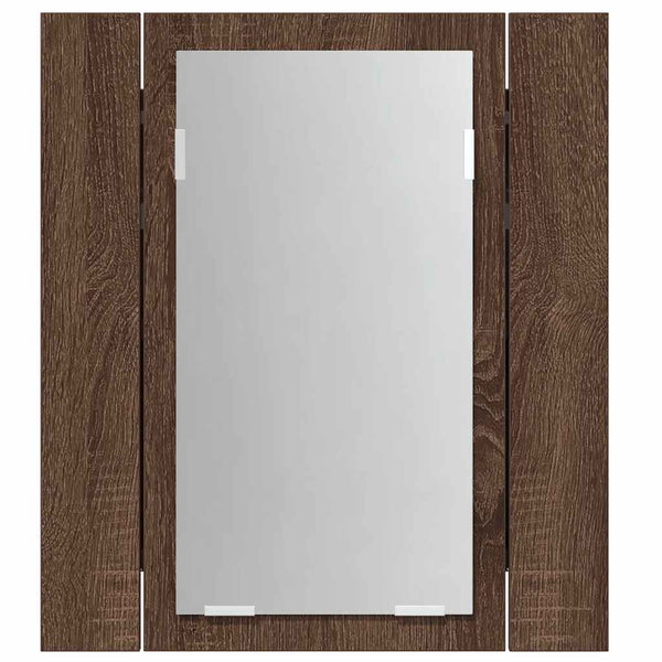 LED Spiegelschrank Eiche Braun 40x45 cm