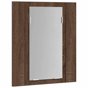 LED Spiegelschrank Eiche Braun 40x45 cm