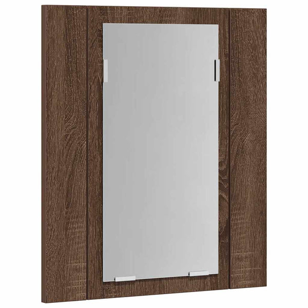LED Spiegelschrank Eiche Braun 40x45 cm