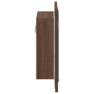LED Spiegelschrank Eiche Braun 40x45 cm
