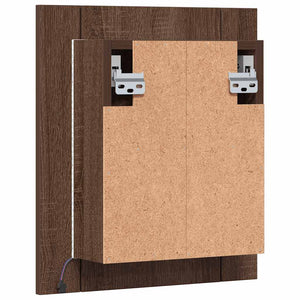 LED Spiegelschrank Eiche Braun 40x45 cm