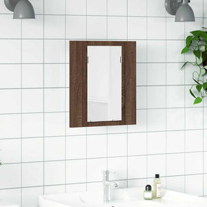 LED Spiegelschrank Eiche Braun 40x45 cm