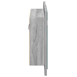 LED-Spiegelschrank Grau Sonoma 60 cm