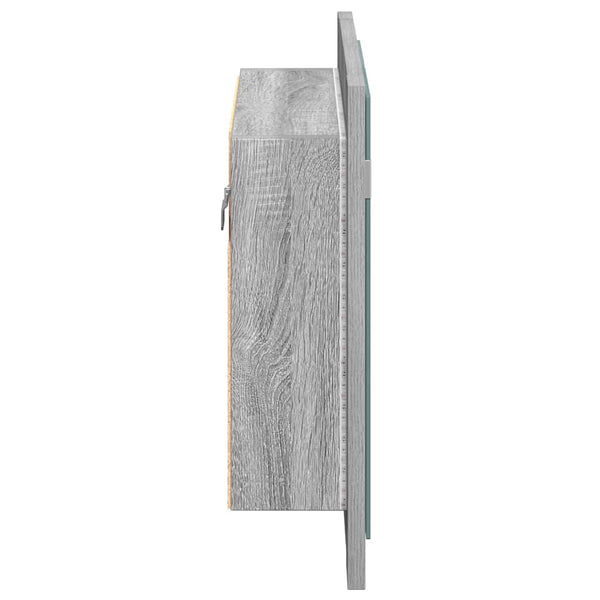 LED-Spiegelschrank Grau Sonoma 60 cm