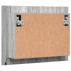 LED-Spiegelschrank Grau Sonoma 60 cm