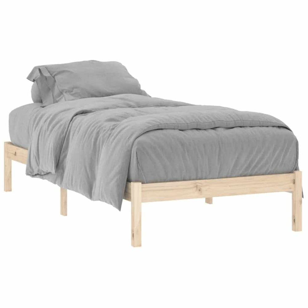vidaXL Lit en bois massif sans matelas 100x190 cm Pin