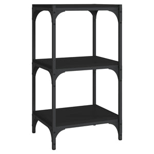 Schwarzes Bücherregal 40x33x70,5 cm