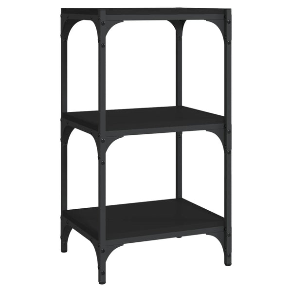 Schwarzes Bücherregal 40x33x70,5 cm