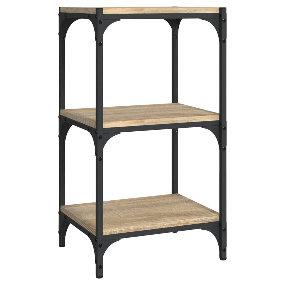 vidaXL Étagère à livres chêne Sonoma 40x33x70,5 cm bois d'ingénierie et acier