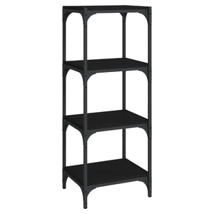Schwarzes Bücherregal 40x33x100 cm