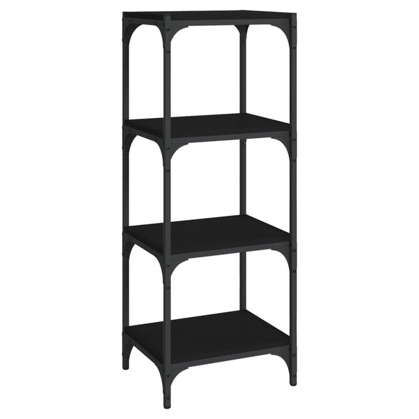 Schwarzes Bücherregal 40x33x100 cm