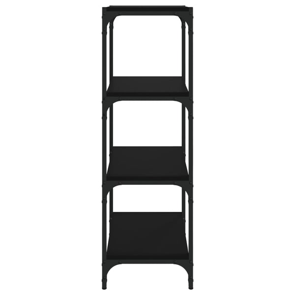 Schwarzes Bücherregal 40x33x100 cm