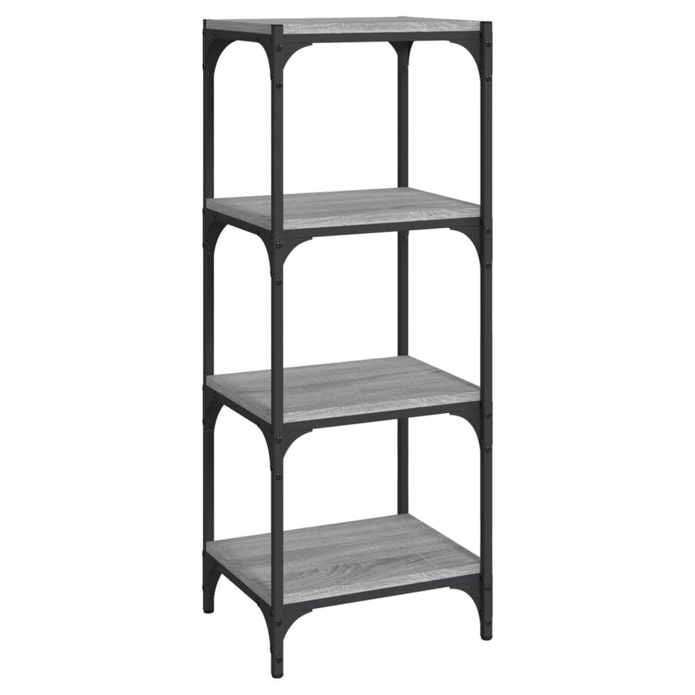 vidaXL Bibliothèque gris Sonoma 40x33x100 cm en bois d'ingénierie et acier