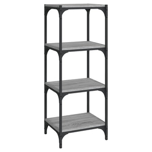 Bücherregal Grau Sonoma 40x33x100 cm