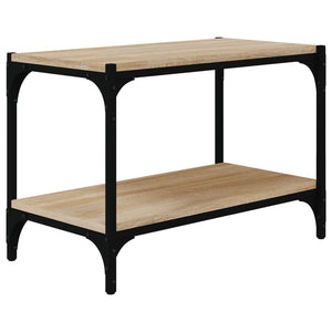 vidaXL TV Cabinet Sonoma Oak 60x33x41 cm Engineered Wood and Steel
