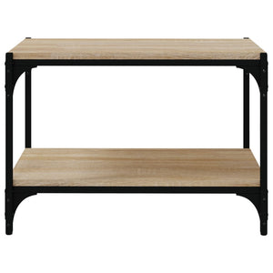 vidaXL TV Cabinet Sonoma Oak 60x33x41 cm Engineered Wood and Steel