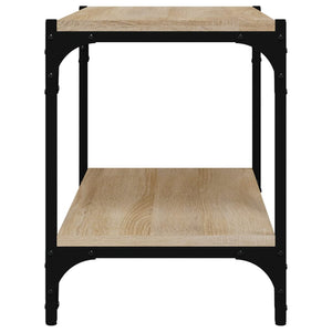 vidaXL TV Cabinet Sonoma Oak 60x33x41 cm Engineered Wood and Steel