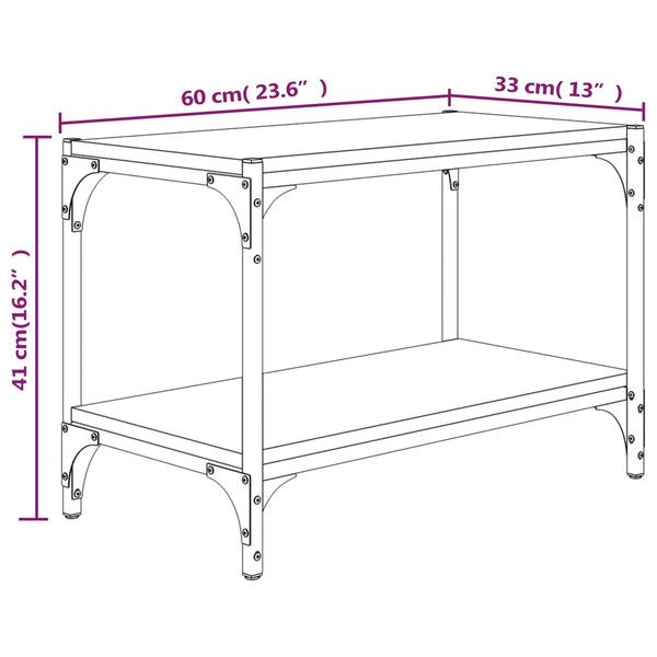 TV-Schrank Grau Sonoma 60 cm