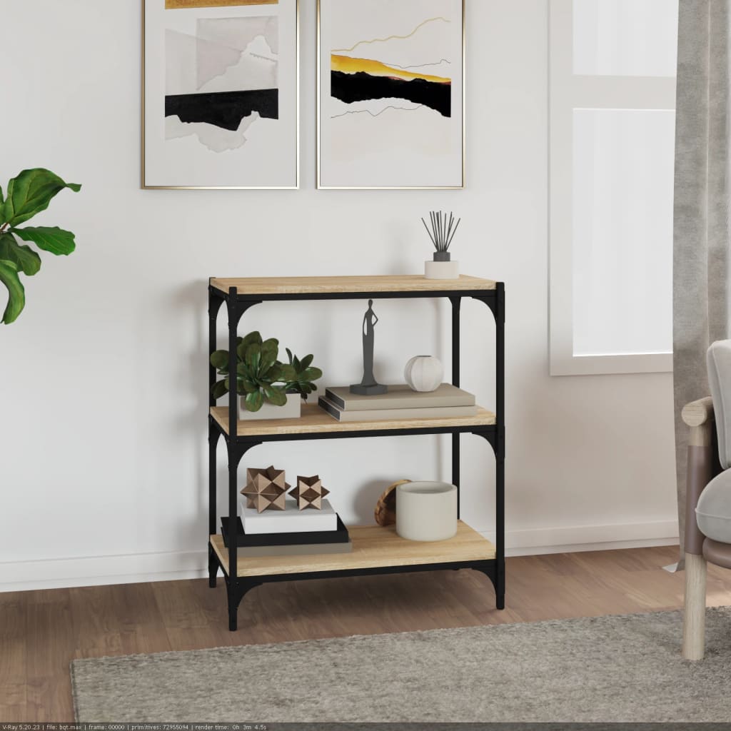 Bücherregal Sonoma Eiche 60 cm