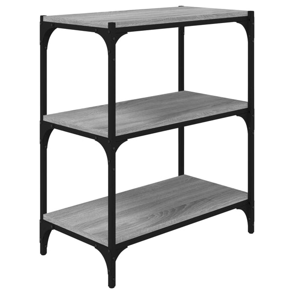 Bücherregal Grau Sonoma 60 cm