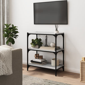 Bücherregal Grau Sonoma 60 cm