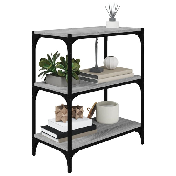 Bücherregal Grau Sonoma 60 cm