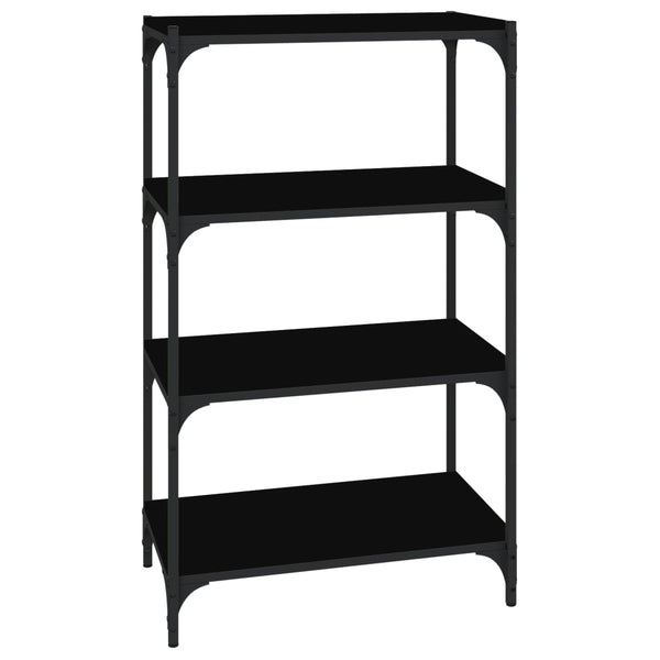Schwarzes Bücherregal 60x100 cm