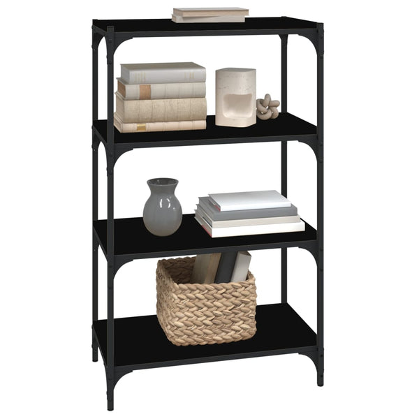 Schwarzes Bücherregal 60x100 cm