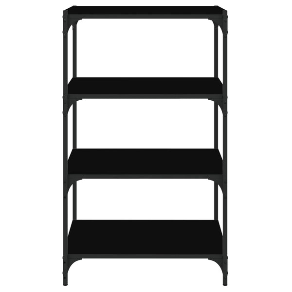 Schwarzes Bücherregal 60x100 cm