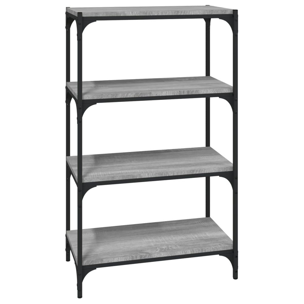 vidaXL Bibliothèque Gris Sonoma 60x33x100 cm Bois d'ingénierie et acier