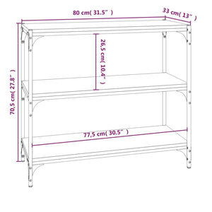 Bücherregal Sonoma Eiche 80 cm