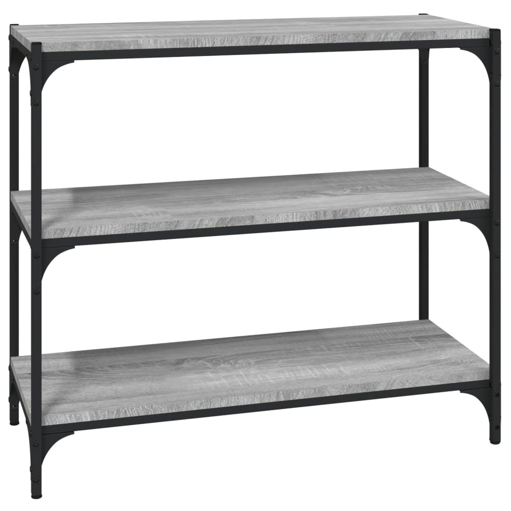 vidaXL Bibliothèque gris Sonoma 80x33x70,5 cm bois d'ingénierie et acier