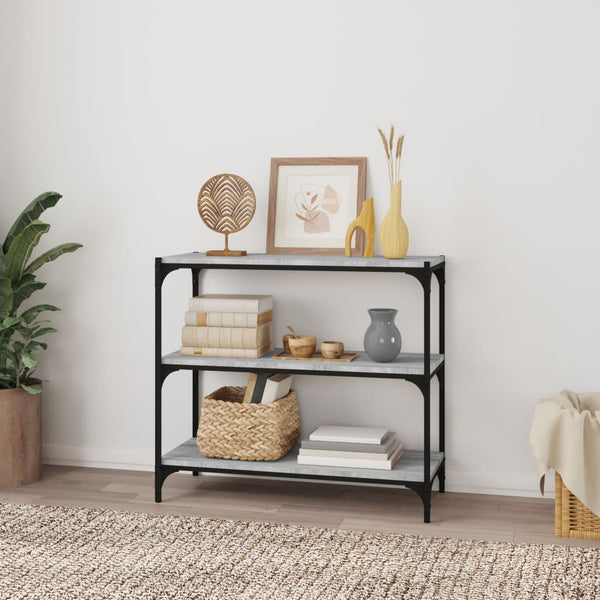 Bücherregal Grau Sonoma 80 cm