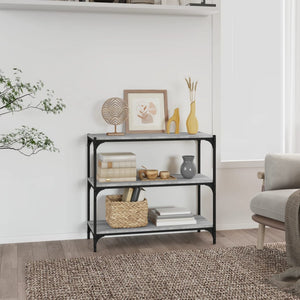 Bücherregal Grau Sonoma 80 cm
